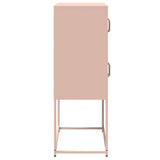 ZNTS Highboard Pink 68x39x107 cm Steel 853345