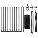 Welded Wire Fence with Concrete Base 25 x 0.4 m 3350951