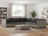 6 pcs Rattan Lounge Set with Cushions GENDT Natural Rattan 3429853
