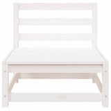 Garden Sofas Armless 2 pcs White 70x70x67 cm Solid Wood Pine 837922