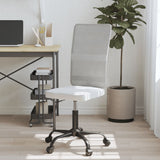 Office Chair Height Adjustable White Mesh Fabric 353007