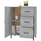 Sideboard Grey Sonoma 69,5x34x90 cm Engineered Wood 817355