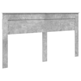 Bed Frame Concrete Grey 200 x 200 cm Engineered Wood 3409955