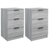 Bedside Cabinets 2 pcs Grey Sonoma 40x36x65 cm 817054