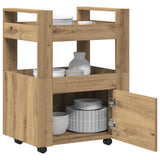 Kitchen Trolley Artisan oak 60 x 45 x 80 cm Engineered wood 862121
