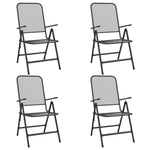 ZNTS 5 Piece Garden Dining Set Expanded Metal Mesh Anthracite 3084710