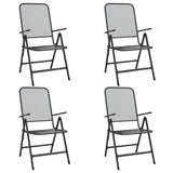Garden Dining Set Anthracite Expanded metal mesh Compact Foldable 3084710