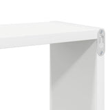 Wall Cube Shelf 2 pcs White 80x15x26.5 cm Engineered Wood 807106
