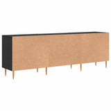 TV Cabinet Black oak 150 x 30 x 50 cm Engineered wood 879597