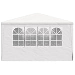 Professional Party Tent with Side Walls 4x6 m White 90 g/m 48527