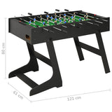 Folding Football Table 121x61x80 cm Black 91938