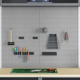 Tool Wall Panel 2 pcs Grey 100 x 1 x 80 cm 4103483