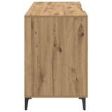 Desk with Storage Artisian Oak 140 x 50 x 75 cm Engineered Wood 8004203