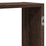 Wall Shelf Brown Oak 159x18x65 cm Engineered Wood 853215