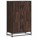 Highboard Brown Oak 68x35x106.5 cm Engineered Wood and Metal 849073