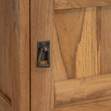 Bedside Cabinet Teak Solid Teak Medium Bedside Cabinet 244484