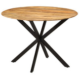 Dining Table 110x78 cm Solid Wood Mango and Steel 338454