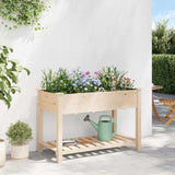 Garden Planter Beige 115 x 59 x 76.5 cm Solid fir wood 42006580