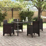 Garden Chair 4 pcs Brown 53 x 49 x 85 cm Polypropylene 847473