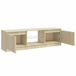 TV Cabinet with LED Lights Sonoma Oak 120x30x36 cm 804286
