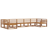 Outdoor Sofa Set 7 pcs Natural Solid Acacia Wood 3368102