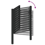 Garden Gate Lockable Black 100x100 cm Aluminium 42004146