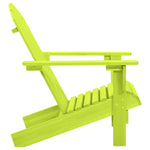 Garden Adirondack Chair Solid Fir Wood Green 315876