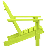 Garden Adirondack Chair Solid Fir Wood Green 315876