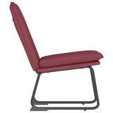Lounge Chair Wine Red 52x75x76 cm Fabric 351315