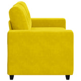 Sofa Yellow 160 x 77 x 82 cm Fabric 4105116