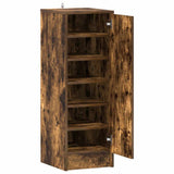 Shoe Cabinet Smoked Oak 32x35x92 cm Engineered Wood 816017