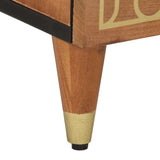 Bedside Cabinets 2 pcs 40x33x46 cm Solid Wood Mango 358283