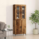 Highboard 2 pcs Old wood 69.5 x 34 x 180 cm Engineered Wood 3334349