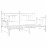 Daybed Frame White 107 x 203 cm Steel 42002683