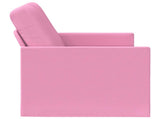 2 Seater Sofa Pink 150 x 81 x 82 cm Fabric 42041084