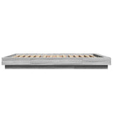 Bed Frame without Mattress Grey Sonoma 140x200 cm 3281194
