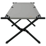 Folding Camping Bed Folding Manual Grey Oxford fabric 42003183