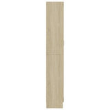 Vitrine Cabinet Sonoma Oak 82.5x30.5x185 cm Engineered Wood 802771