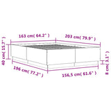 Bed Frame without Mattress White 160x200 cm 3209688