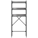 Washing Machine Shelf Grey Sonoma 67x25x163 cm Engineered Wood 838981