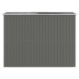 Garden Shed Light Grey 192x274x223 cm Galvanised Steel 3147439