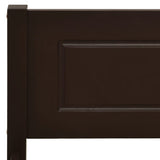 Bed Frame without Mattress Solid Pinewood Dark Brown 200x200 cm 322123
