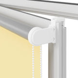 Roller Blind Blackout Yellow 125x150 cm Fabric Width 121.6 cm Polyester 4012043