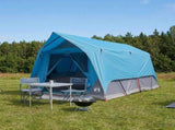 Tunnel Tent with Roof Blue 8-Person Polyester and Steel 42028658