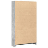 Bookcase Concrete Grey 80x24x143 cm Engineered Wood 857847