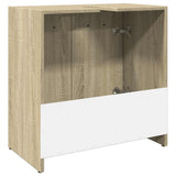 Bathroom Sink Cabinet Sonoma Oak 60x33x60 cm Engineered Wood 849604
