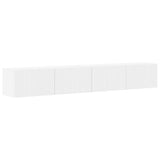 TV Wall Cabinet 2 pcs White Engineered Wood 892230