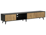 Mid-Century Modern LED TV Stand, Lowboard,TV Cabinet with LED Light, TV Unit, Modern Industrial N605P438636Z