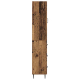 Cabinet Set 2 pcs Old Wood 33 x 34.5 x 90 cm Engineered Wood 3416653