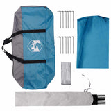 Camping Tarp Water-resistant Blue 550 x 400 x 230 cm 42028592
